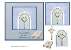 Arch & Cross Confirmation Card - Male