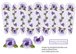 Pansy Fan Sheet