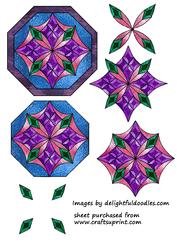 Blue Stained Glass Mandala