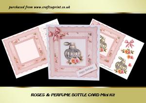 Roses & Perfume Bottle Card