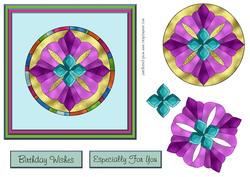 Stained Glass Mandala Card Front 2