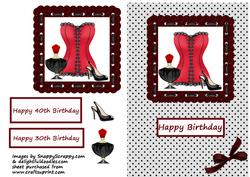 Red Corset 30th/40th Birthday