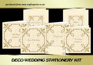 Deco Wedding Stationery Kit