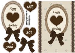 Chocolate Heart 18th/21st/30th