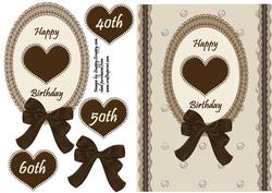 Chocolate Heart 40th/50th/60th