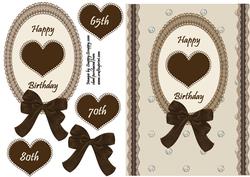 Chocolate Heart 65th/70th/80th