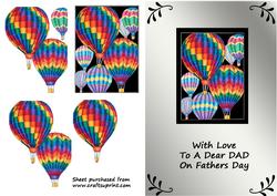 Hot Air Balloons Decoupage