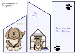 Puppy Cascade Card