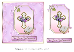 Floral Cross Confirmation