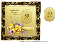 Golden Wedding Roses