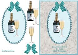 18th Birthday Champagne Bottle