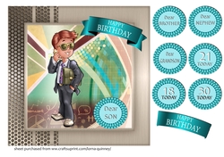 Business Man Birthday Card