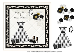 Black and White Dress and Shoes