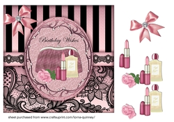 Purse and Perfume Birthday Card 2