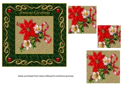 Poinsettia and Christmas Roses