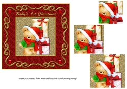 Teddy & Presents - Babys 1st Christmas