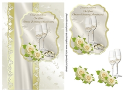 Champagne & Roses Golden Wedding Anniversary