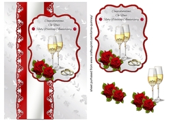 Champagne & Roses Ruby Wedding Anniversary