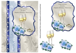 Champagne & Roses Sapphire Wedding Anniversary