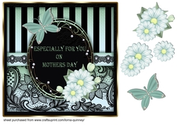 Black and Green Lace Mothers Day