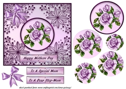 Lilac Roses Pyramid Mothers Day
