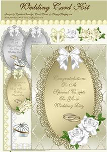 Gold & Silver Wedding Card Kit
