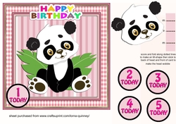 Panda Wobbler Card
