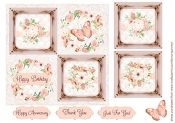 Peach Floral Card Front