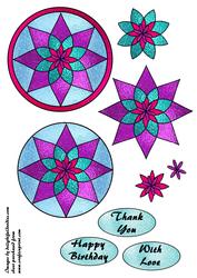 Stained Glass Mandala 3
