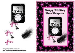 16th Birthday - Daughter