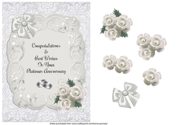 White Roses & Rings Platinum Anniversary 
