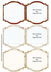 Christmas Teddies Mini Cards Inserts 6