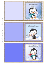 Christmas Penguins Mini Cards 2