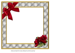 Valentines Roses for The One I Love Insert