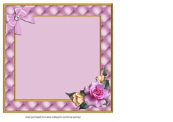 Summer Roses Mothers Day Insert