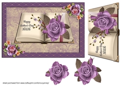 Purple Rose & Book Mothers Day