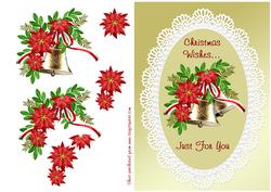 Poinsettia & Bells - Just for You