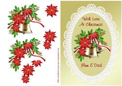 Poinsettia & Bells - Mum & Dad