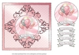 Baby Girl Balloons Card Front