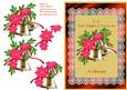 Poinsettia & Bells in Lace Frame - Daughter & Son-in-law