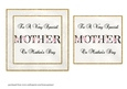 Floral MOTHER Mothers Day Card Front
