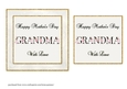 Floral GRANDMA Mothers Day Card Front