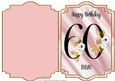 60th Birthday Shaped Card