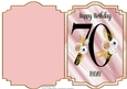 70th Birthday Shaped Card
