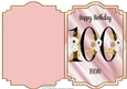 100th Birthday Shaped Card