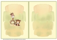 Jungle Themed Boys Birthday Card Insert
