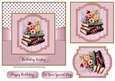 Floral Books Birthday Card 1