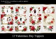 12 Valentines Day Toppers