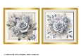 Silver Roses Toppers