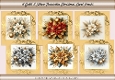 Gold & Silver Poinsettia Christmas Card Fronts